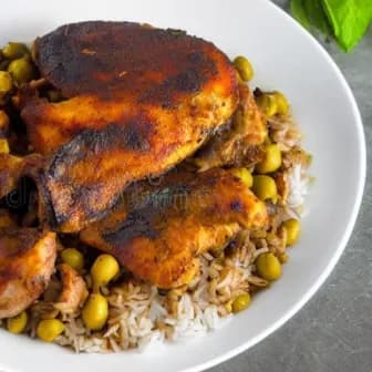Title image for Jerk Chicken with Rice & Peas