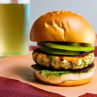 Title image for Halloumi Burger