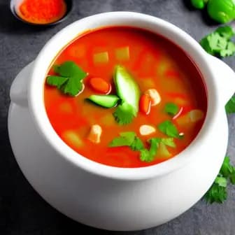 Title image for Vegetable Tom Yum Soup