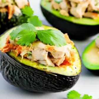 Title image for Chicken Caesar Stuffed Avocados