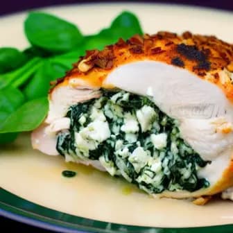 Title image for Spinach and Feta Stuffed Chicken