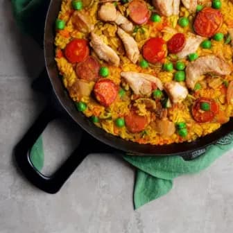 Title image for Chicken and Chorizo Paella