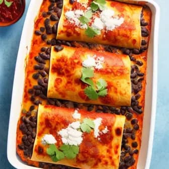 Title image for Chicken and Black Bean Enchiladas