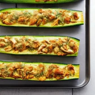 Title image for Chicken and Zucchini Boats