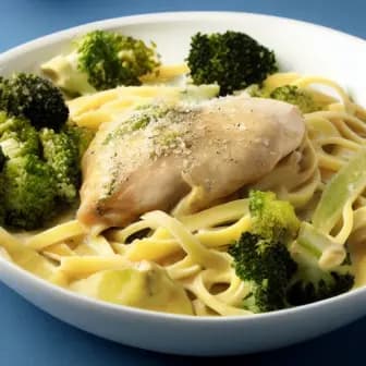 Title image for Chicken and Broccoli Alfredo