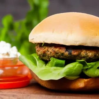 Title image for Lamb and Feta Burger