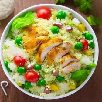 Title image for Chicken and Pearl Couscous Salad