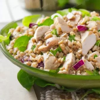 Title image for Chicken and Farro Salad