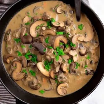 Title image for Vegan Mushroom Stroganoff