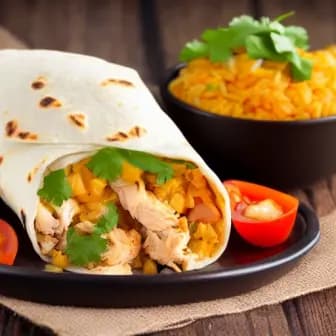 Title image for Chicken and Rice Burritos