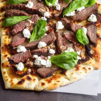 Title image for Beef and Goat Cheese Flatbread