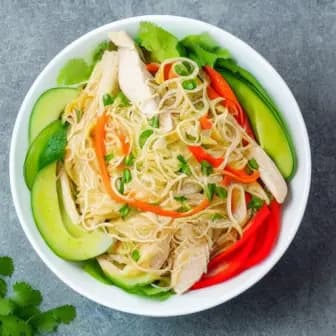 Title image for Chicken and Rice Noodle Salad