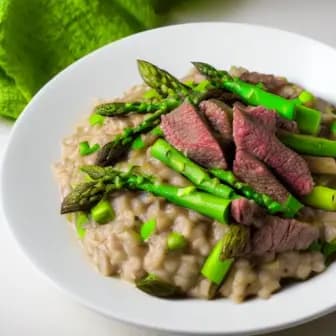 Title image for Beef and Asparagus Risotto
