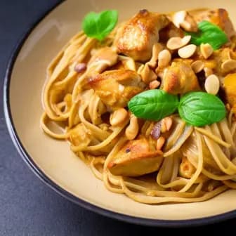 Title image for Chicken and Peanut Satay Noodles