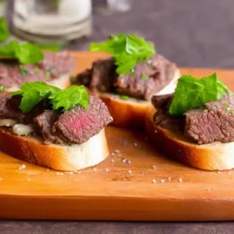 Title image for Beef and Horseradish Crostini