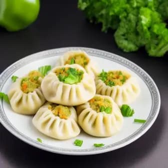 Title image for Vegetable Manti Dumplings