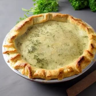 Title image for Chicken and Herb Crust Pie
