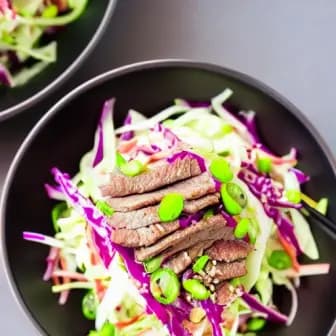 Title image for Beef and Wasabi Slaw