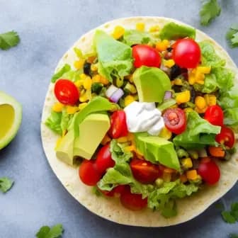 Title image for Vegetable Taco Salad