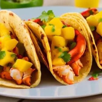 Title image for Lobster Tacos with Mango Salsa
