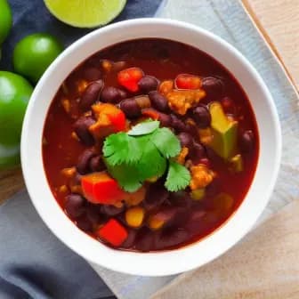 Title image for Pork and Black Bean Chili