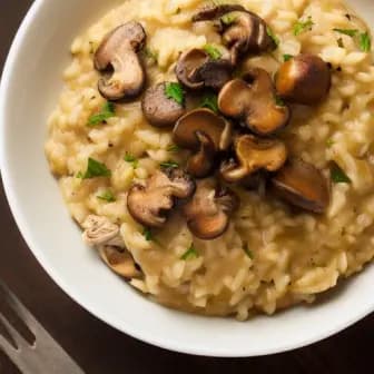 Title image for Chicken and Wild Mushroom Risotto