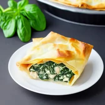 Title image for Chicken and Spinach Phyllo Pie