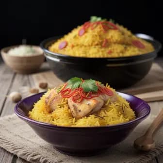 Title image for Chicken and Saffron Rice