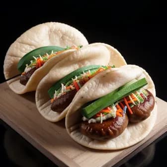 Title image for Vegetable Bao Tacos