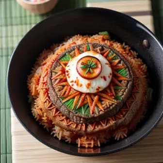 Title image for Beef and Kimchi Fried Rice