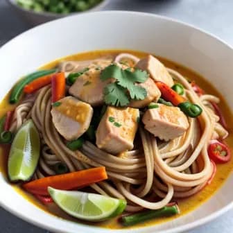 Title image for Chicken and Coconut Curry Noodles