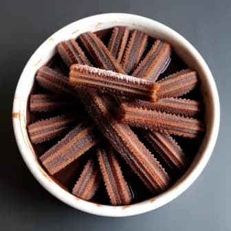 Title image for Vegetable Churros with Chocolate Dip