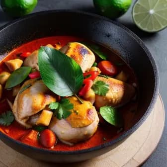 Title image for Chicken and Lime Leaf Curry