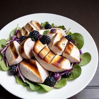 Title image for Chicken and Blackberry Salad