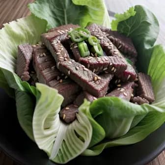 Title image for Beef and Hoisin Lettuce Wraps