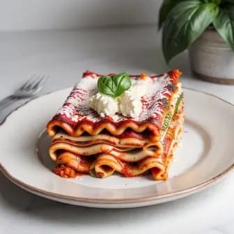 Title image for Vegan Lasagna with Cashew Ricotta