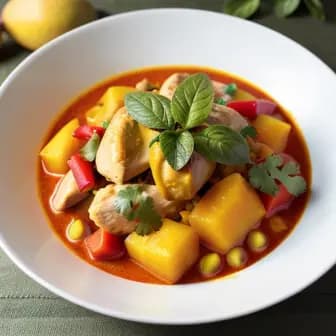 Title image for Chicken and Mango Curry