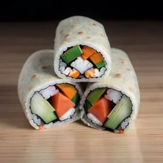 Title image for Vegetable Sushi Burrito
