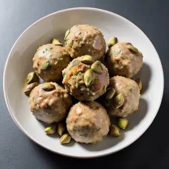 Title image for Chicken and Pistachio Meatballs