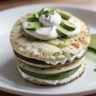 Title image for Vegetable Arepas with Avocado Crema