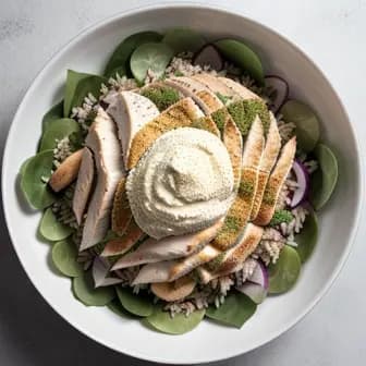 Title image for Chicken and Freekeh Salad