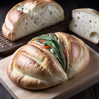 Title image for Vegetable Khachapuri (Georgian Cheese Bread)