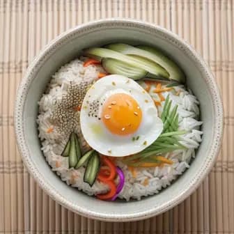 Title image for Vegetable Gyeran Bap (Korean Egg Rice)