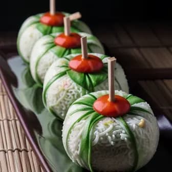 Title image for Vegetable Bánh Cuốn (Steamed Rolls)