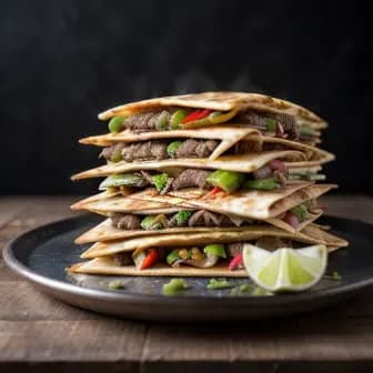 Title image for Beef and Pickled Jalapeño Quesadillas