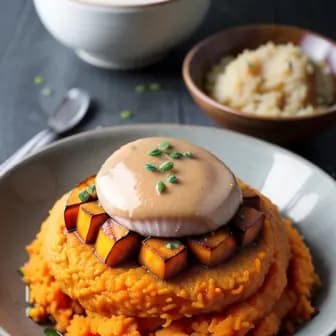 Title image for Chicken and Miso Sweet Potato Mash