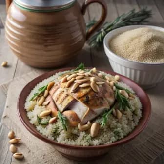 Title image for Chicken and Pine Nut Couscous