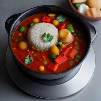 Title image for Vegetable Sambar with Idli