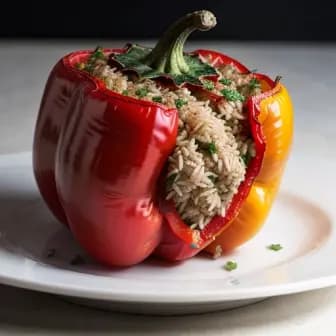 Title image for Lamb and Freekeh Stuffed Peppers