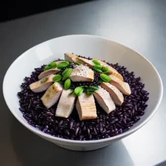 Title image for Chicken and Black Rice Salad